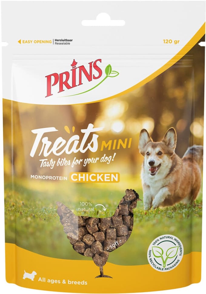 Prins - Treats Mini - Hondensnacks - Kip - 6 x 120g