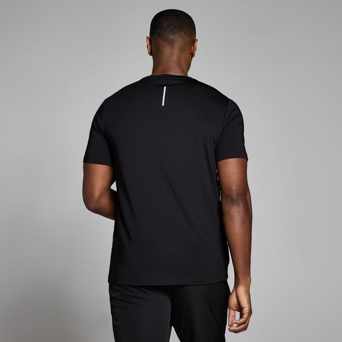 MP Heren Active Geruit T-Shirt - Zwart - S