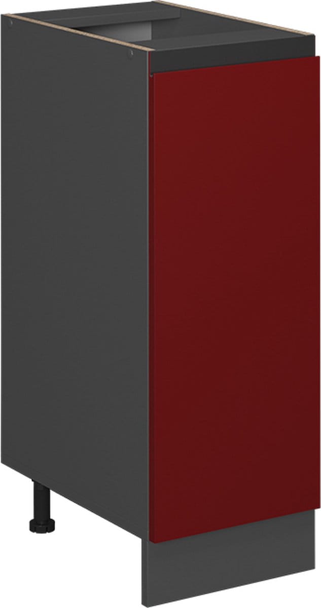 Vicco R-Line Apotheekkast – 30 cm J-vorm, zonder werkblad Rood