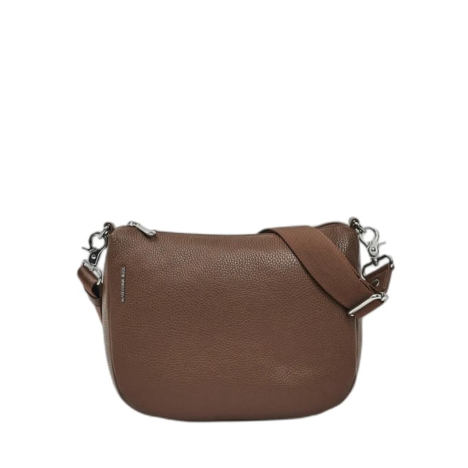 MANDARINA DUCK Leren schoudertas Mellow Leather Hobo Bag Milk Chocolate bruine