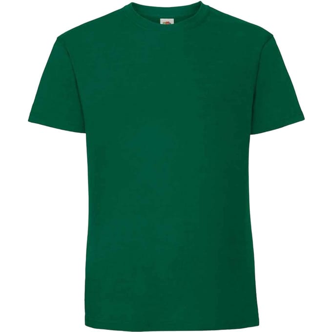 Fruit Of The Loom Mens Ringgesponnen Premium Tshirt (College Groen)