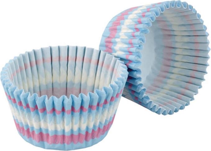 Cupcake vormpjes, 32 Stuks, Blauw - Tala