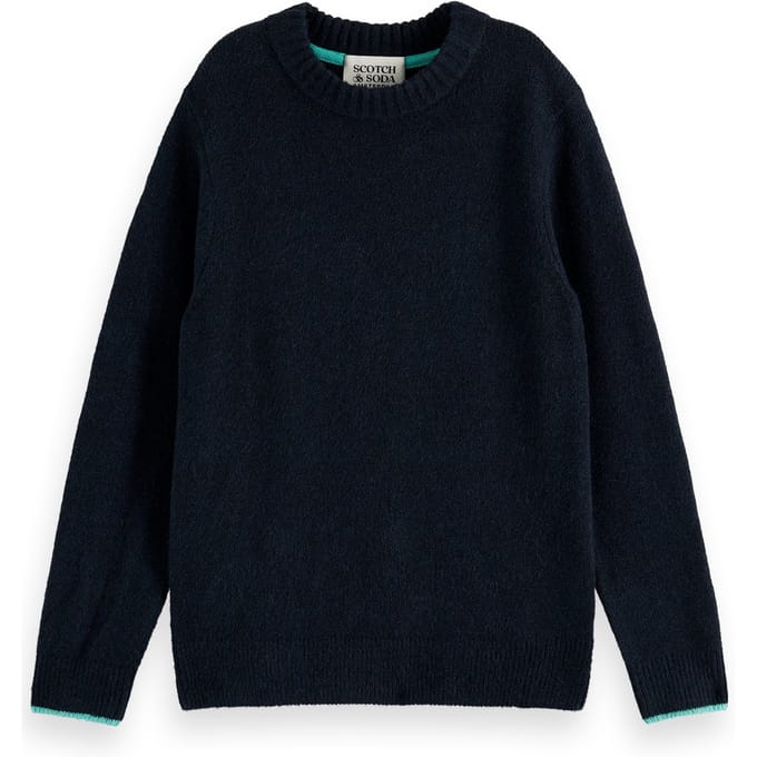 Scotch & Soda Boy Regular-fit Soft Knitted Pullover Sky Captain Taglia: 4 | Maglioni Outlet | kids
