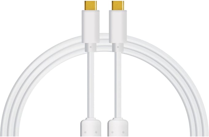 DJ TECHTOOLS Chroma Cables USB C to C white, 0,25 m - Kabel voor DJs