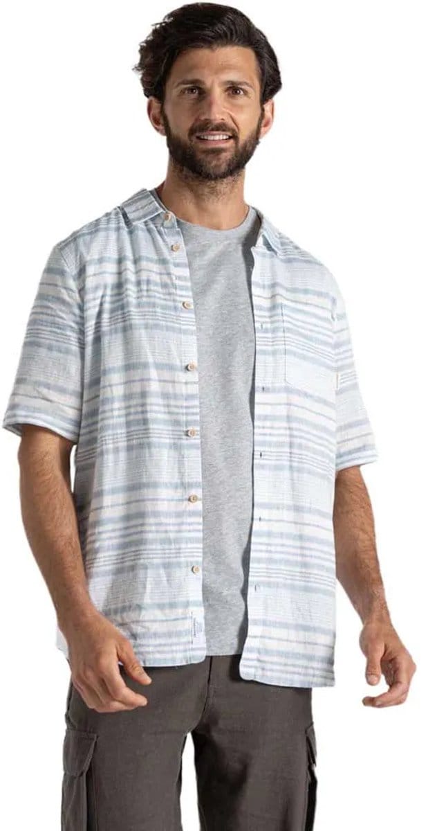 Craghoppers Cartwright Overhemd Met Korte Mouwen Blauw XL Man