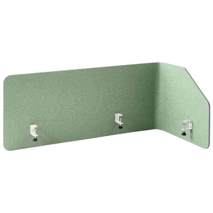 BELIANI FOLDY - Bureauscherm - Lichtgroen - 120 x 60 x 50 cm - Synthetisch