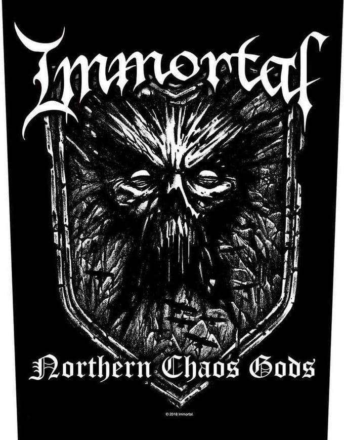 Immortal - Northern Chaos Rugpatch - Zwart
