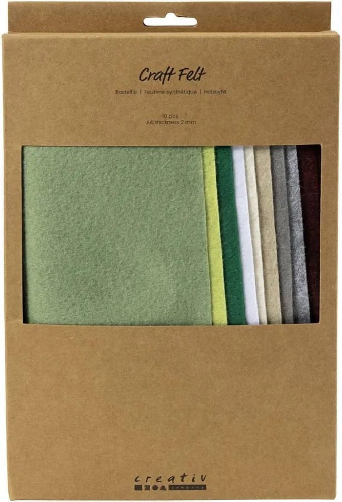 Creativ Company Hobbyvilt A4 Naturel 10 stuks