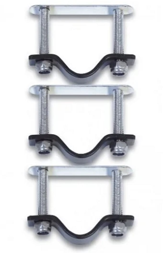 Basil Crate Mounting Set - Bevestigingsset voor Basil Rotan Manden - RVS