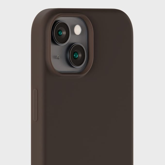 Holdit Silicone Case geschikt voor Apple iPhone 14 / 13 - Chocolate