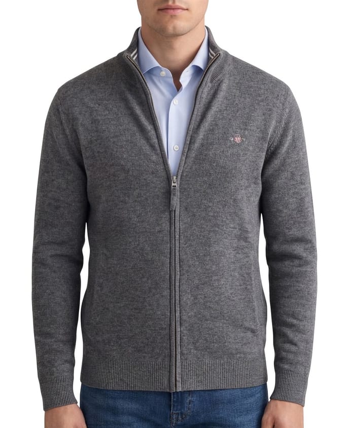 Gant vest grijs