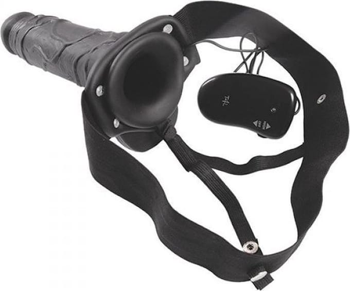 Vibrerende Realistische Holle Strap - On - 20.5 cm