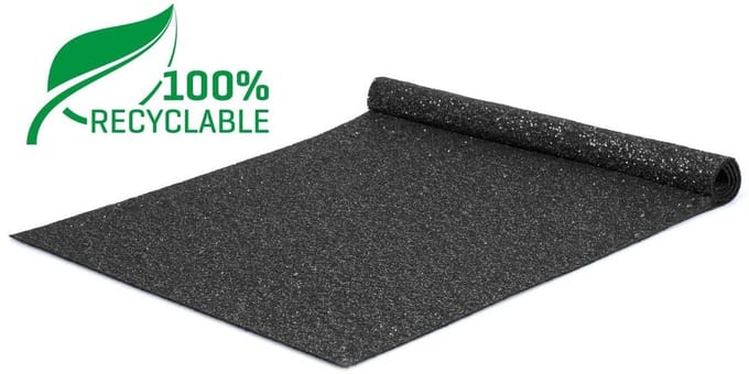 GJ Floors - Glitter loper (recyclebaar) | Zwart Zilver - Breedte x Lengte: 2 meter / 8 meter