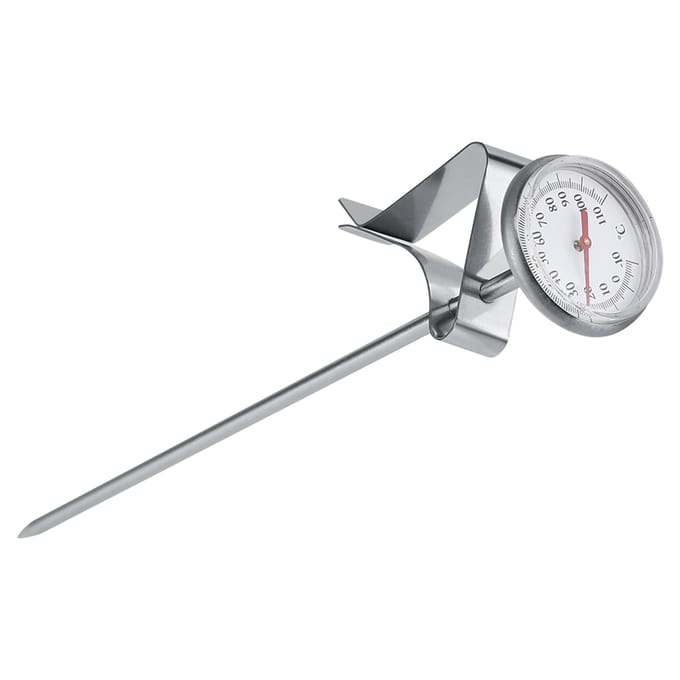 Roestvrijstalen Melkthermometer -10~110 celsius Gemakkelijk te Reinigen Koffie Opschuimaccessoires white