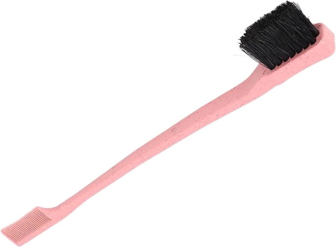 Wenkbrauw Borstel - Wimper Kam - Make-up Creëren - Dubbele Kop - 18 cm - Rood