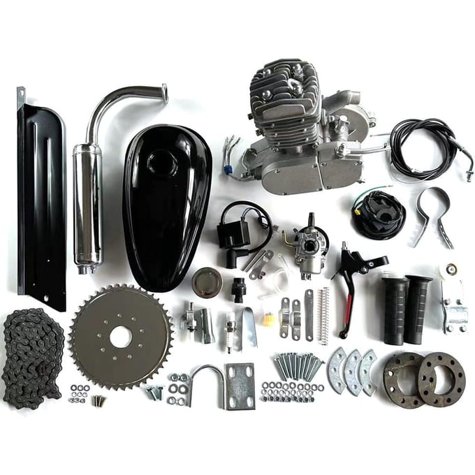 80cc Fietsmotor Kit 2-Takt Gemotoriseerde Fiets Motor Kit voor Fiets veelkleurig