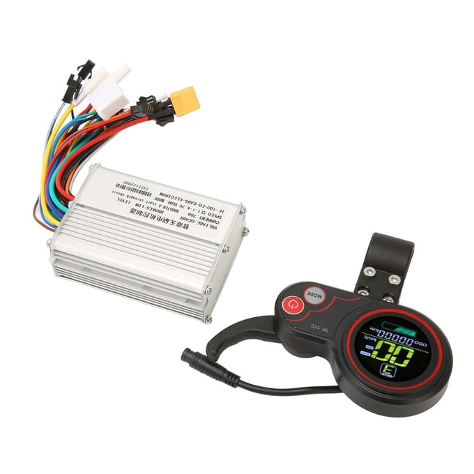 48V 20A Motor Borstelloze Controller met Display Paneel 3 Niveaus Achtergrondverlichting Aluminiumlegering voor white