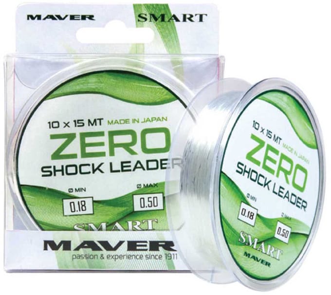 Maver Zero 15 M Taps Toelopende Onderlijn Transparant 0.260-0.550 mm