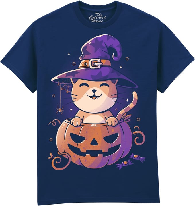Spooky Kitten The Coloured House T-shirt 5XL