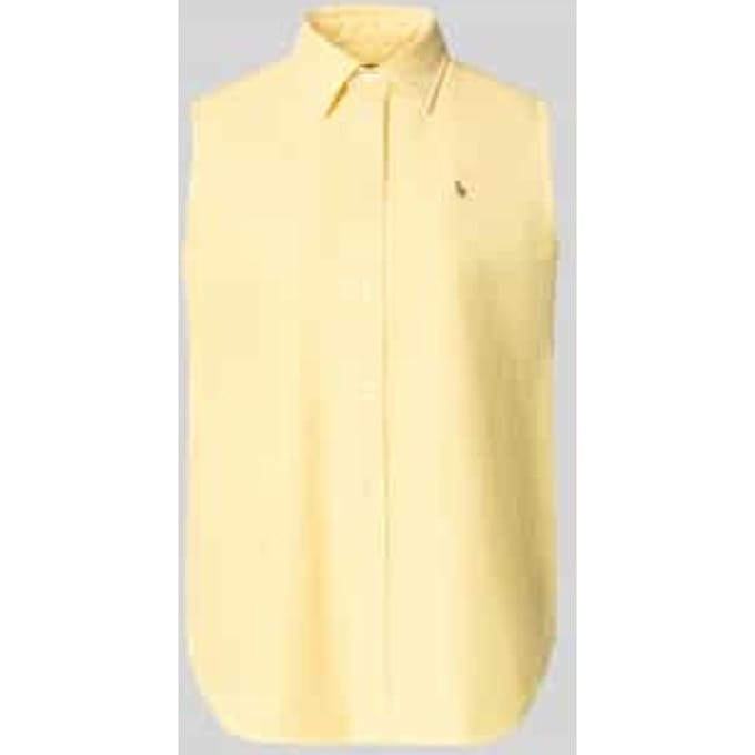 relaxed fit overhemdblouse van puur katoen
