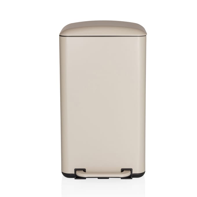 Afvalbak / prullenbak CLEAN BEVA 30 l beige hjh OFFICE