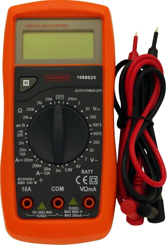 Skandia Digitale multimeter 600 V 10 A 1088025