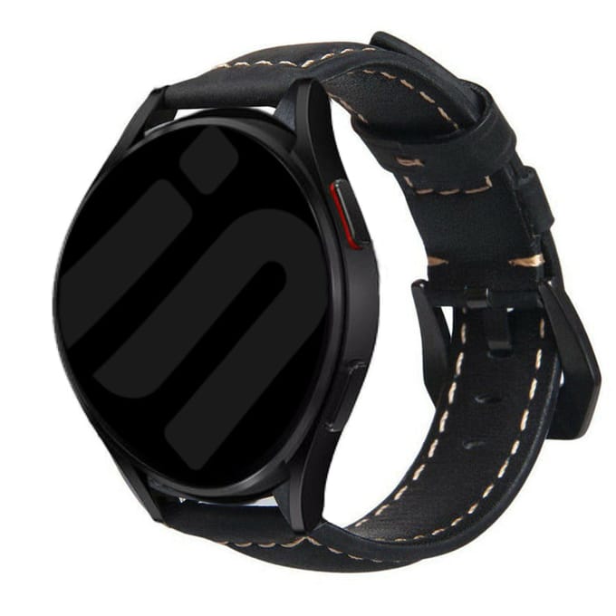Huawei Watch GT 5 - 46mm leren bandje (zwart)