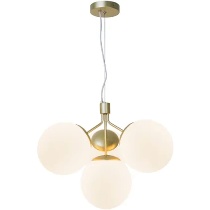 Nordlux Ivona-hanglamp-4xE27-opaal glas/messing