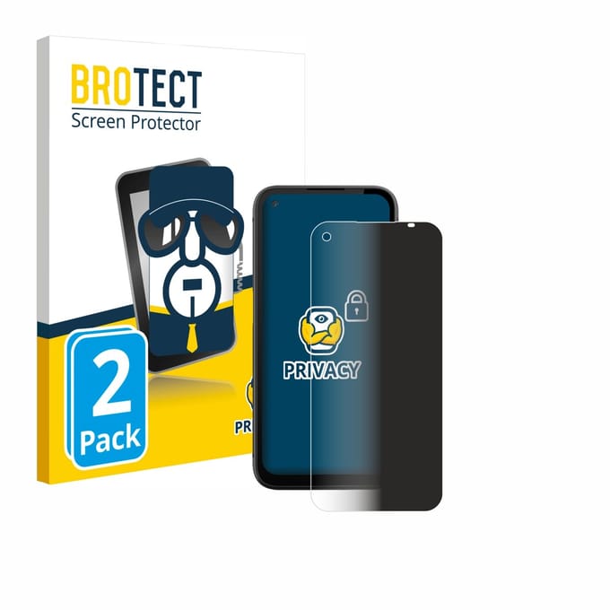 BROTECT - privacy screenprotector voor Gigaset GX6 Pro - Folie Beschermfolie Blauwlichtfilter 2 Stuks