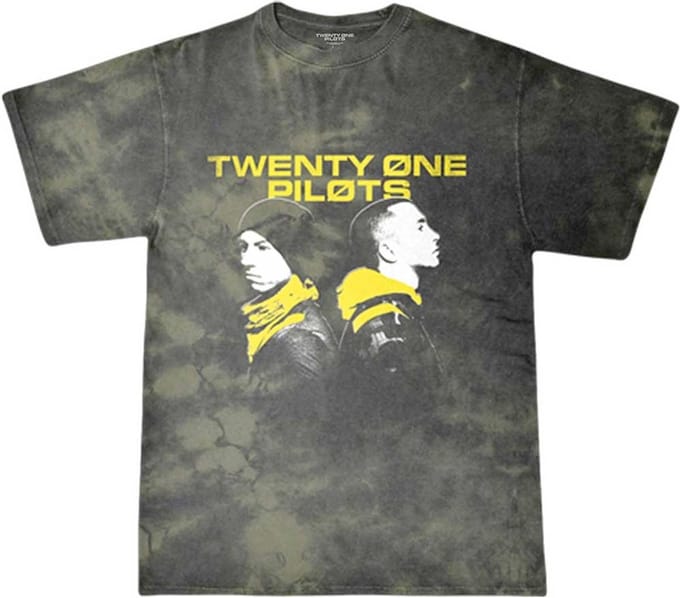 Twenty One Pilots - Back To Back Heren Tshirt - S - Groen