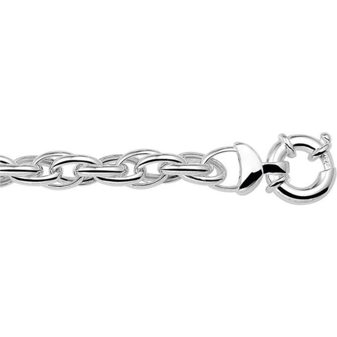 The Jewelry Collection Ketting 10 mm 45 cm - Zilver