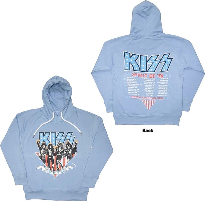 Kiss - Americana Hoodie/trui - 2XL - Blauw