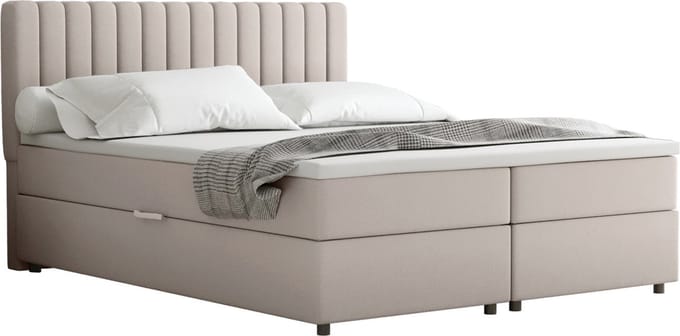 BOXBED Everest 160 x 200 cm tweepersoons met hoogwaardige Bonell-matras en topper