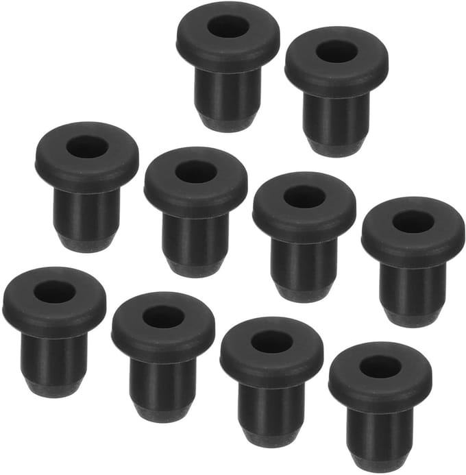 Dailygoods - 20 Stuks 6mm Rubberen Ringen voor Kabelbescherming