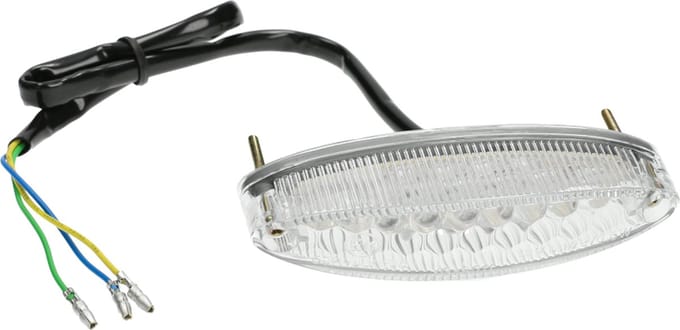 Achterlicht TNT Space Led met remlicht rood / transprant (Met E-Keur)