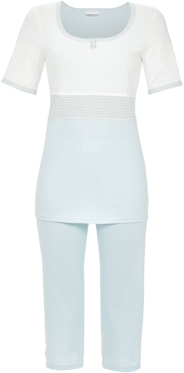 Moderne Ringella pyjama blauw - Blauw - Maat - 38