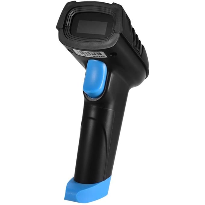 Aibecy Handheld 1D 2D QR Draadloze Barcode Scanner Barcode Reader met USB Cradle Ontvanger Opladen 1D zwart
