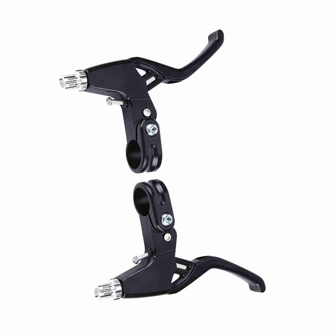 1 paire de poignées de frein de vélo de montagne en alliage d'aluminium (Noir) black