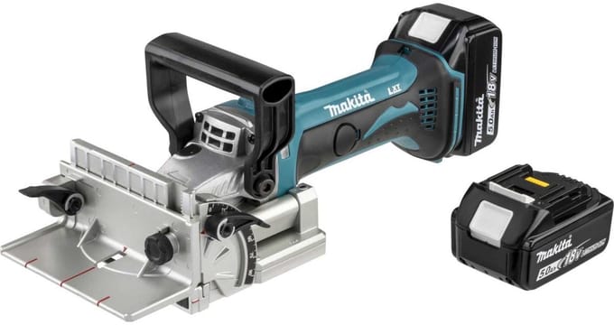 Makita DPJ180RTJ DPJ180RTJ Accu-lamellenfreesmachine Incl. 2 accus