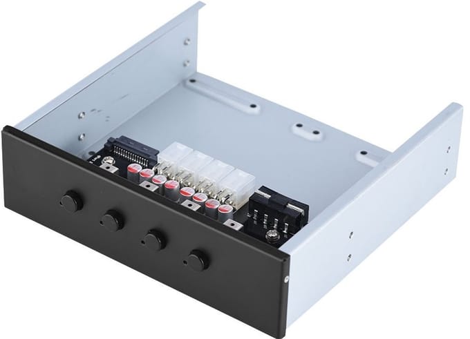 HDD Power Control Switch - 4 schakelaars voor harde schijf - SATA Drive Switcher met IDE - 2xSATA 15Pin interfaces - desktop PC computer optisch station .