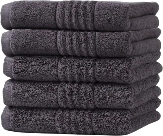 Nivard Handdoeken Set - Hotelkwaliteit - Handdoek - Towel - Donker - 5 Stuks