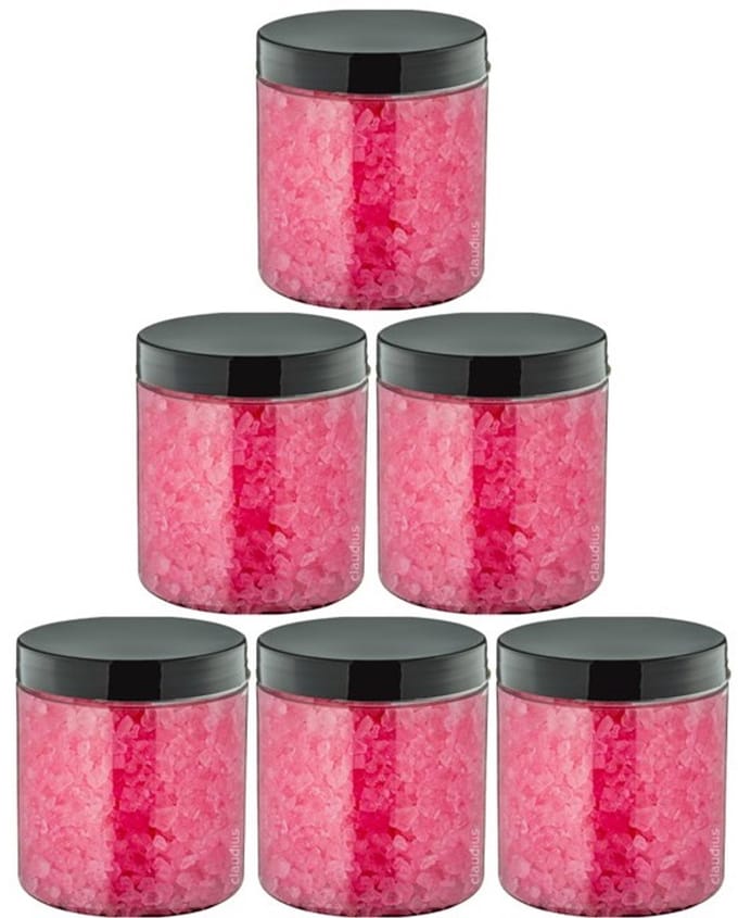 Claudius Badzout Rozen - 300 gram - Pot met zwarte deksel - set van 6 stuks