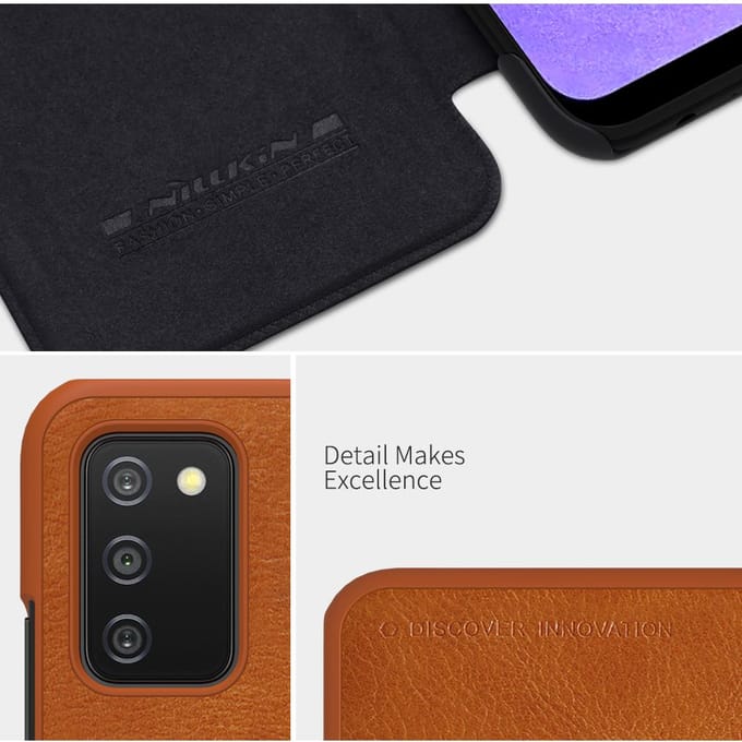 Nillkin Qin Leather Holster Case for Samsung Galaxy A03s Red