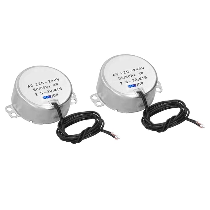 2 Stuks Synchrone Motor Micro Richting CW Besturing Machineonderdelen AC220?240V 4W 2.5?3RPM