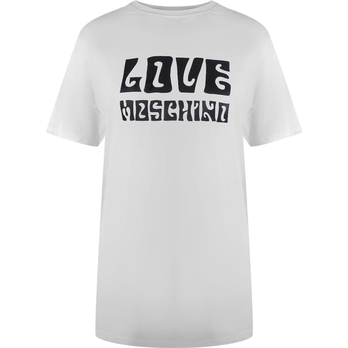 Love Moschino Dames/Dames Vet Logo T-Shirt (Wit)