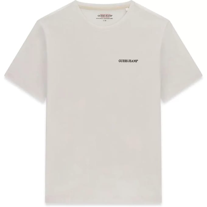 Guess Jeans Bianco Katoenen Heren T-Shirt