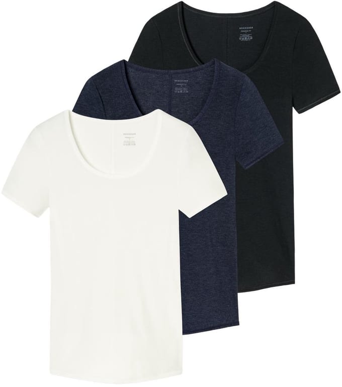 Schiesser Dames onder t-shirts 3 pack Personal Fit