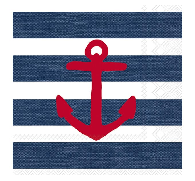 Servet "Anchor blue"