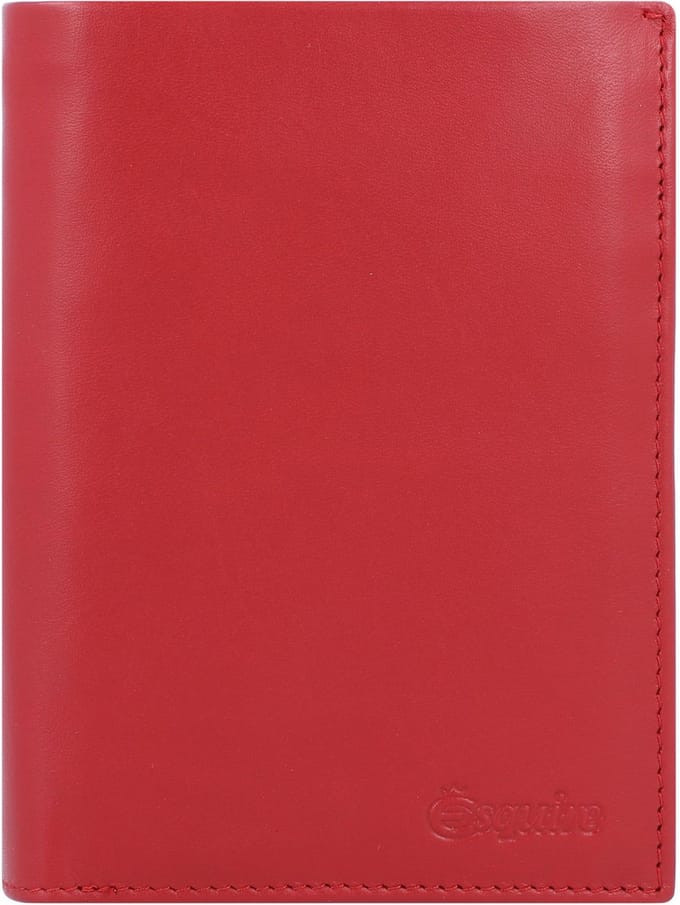 Esquire Leren Portemonnee New Silk Wallet High with Flap L Red Rood