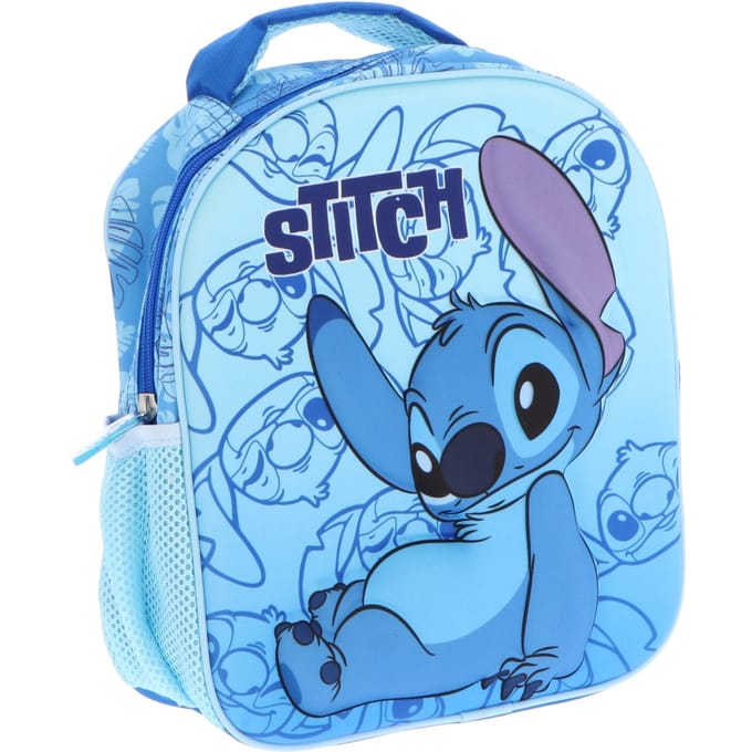 Lilo & Stitch 3D Rugzak - Schooltas - Polyester - Blauw - Rugzak kind